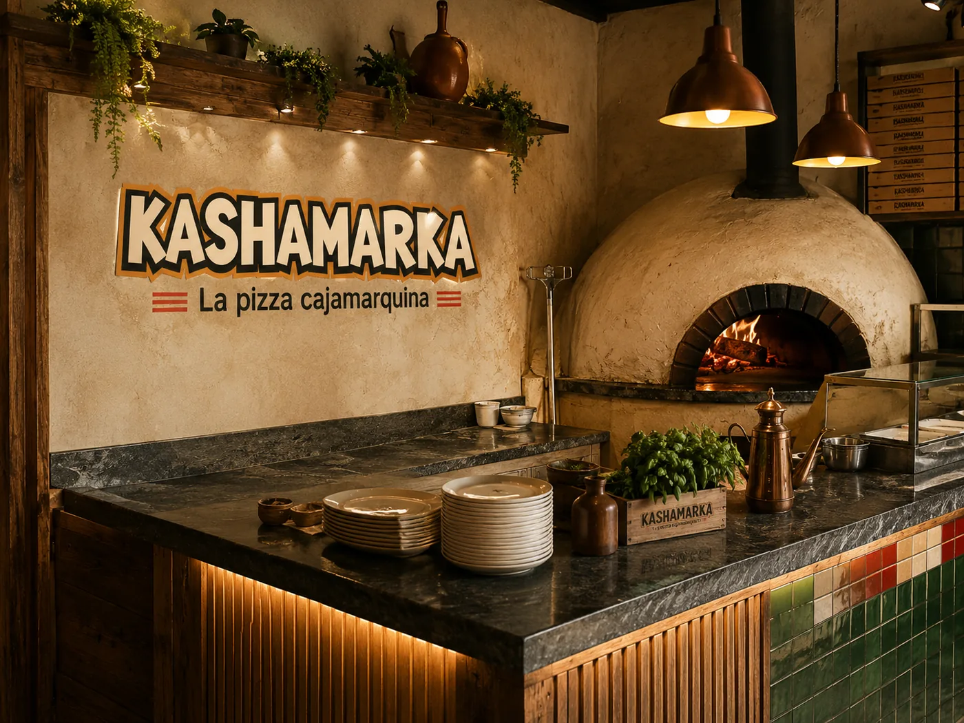 Ambiente de Pizzería Kashamarka